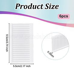 Пластиковый прямоугольник настенная наклейка модель AJEW-WH0270-659