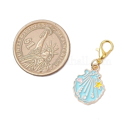 9 шт. подвеска в виде морских животных из сплава и эмали&nbsp;HJEW-JM03549