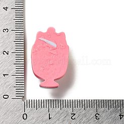 Cabochons décodés en résine opaque thème chat&nbsp;CRES-B020-02C