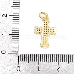 Colgante micropavé cubic zirconia de latón&nbsp;KK-F938-24B-G
