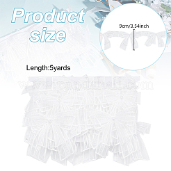 7 Yards Organza-Spitzenband mit Schleife und Kunstperle&nbsp;OCOR-HY0002-20