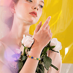 Непрозрачные сплошные цветные стеклянные бусины&nbsp;GLAA-FH0001-24