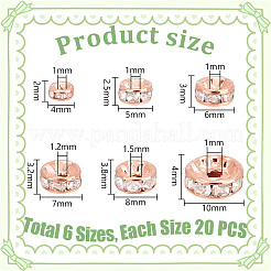 Латунные бусины разделители для поставки стразов RB-PH0008-22RG-NF