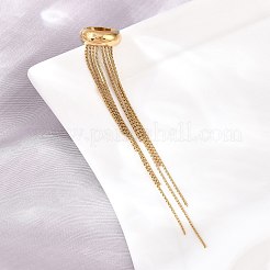 Orecchini a polsino con nappine in acciaio inossidabile 304 per donna&nbsp;SA-H003-06G