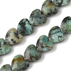 Бусы натуральная африканская бирюза (яшма) G-D316-B09