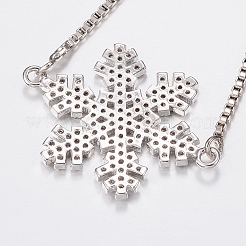 Регулируемые латунные браслеты из микропаве из циркония и боло BJEW-J180-11P