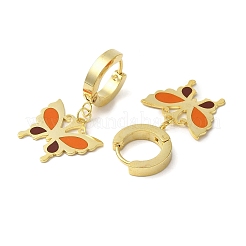 Серьги-кольца из нержавеющей стали 304 EJEW-K290-03G