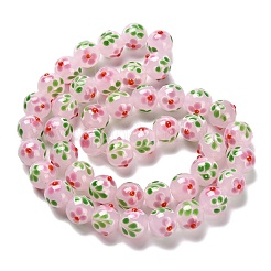 Нити бугорчатых бусин ручной работы в технике лэмпворк LAMP-A005-01E