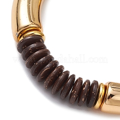 Ccb пластиковые бисерные эластичные браслеты для женщин&nbsp;BJEW-JB12151-04