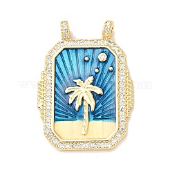 Латунные микро проложить кубического циркония подвески KK-K408-72G