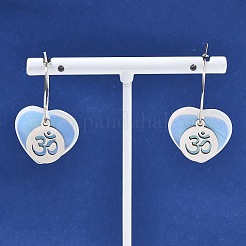 Boucles d'oreilles créoles pour femmes&nbsp;EJEW-G475-04P