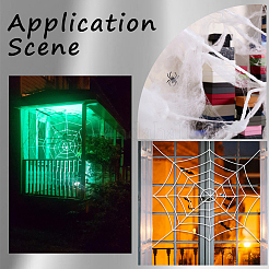 Полиэстер паутина украшение для вечеринки&nbsp;AJEW-WH20033-073A