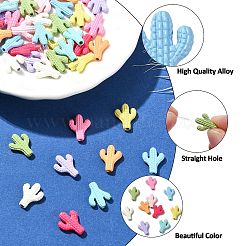 50шт 10 цвета окрашенные распылением бусины из сплава&nbsp;FIND-CJ0003-18