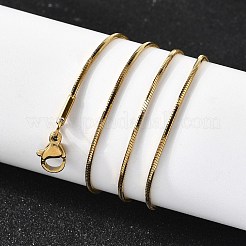 1.2 мм 304 нержавеющая сталь змейка ожерелья для женщин и мужчин&nbsp;LS-STAS-V011-04B-G