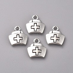 Tibetischen Stil Legierungs Anhänger & Charms&nbsp;TIBEP-WH0002-09AS