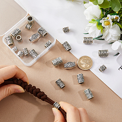 24 pièce de perles européennes en laiton avec symbole viking&nbsp;KK-HS0002-28AS