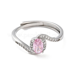 Регулируемый из латуни с кольцами из циркония RJEW-B056-06