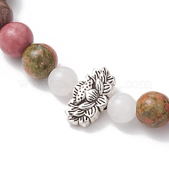 Круглые бусины из натурального унакита BJEW-JB11953-01