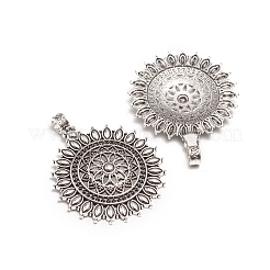 Gros pendentifs en alliage de style tibétain&nbsp;TIBEP-L006-080AS