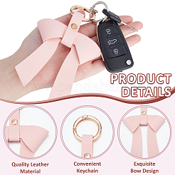 PU Leder Schlüsselanhänger&nbsp;KEYC-WH0029-129B