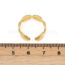 Латунные регулируемые манжеты для женщин&nbsp;RJEW-B132-02A-G