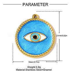 Подвески из нержавеющей стали 304 с эмалью&nbsp;STAS-OY008-52G