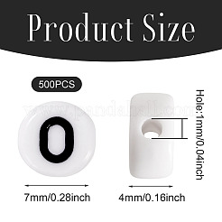 500шт акриловые бусины&nbsp;SACR-TA0001-55O