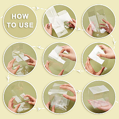 Складной прозрачный ящик для домашних животных&nbsp;CON-WH0074-72E