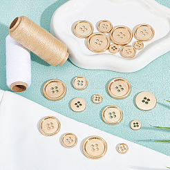 20 шт. 4 стиля 4-отверстие кнопки из цинкового сплава&nbsp;BUTT-NB0002-12KCG