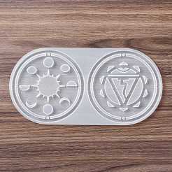 Méditation yoga pendentifs tapis de tasse moules en silicone&nbsp;DIY-B056-02C