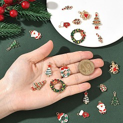 Colgantes de esmalte de aleación 20pcs 10 estilos&nbsp;ENAM-YW0006-52
