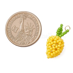 Подвески из стеклянных бусин в форме манго&nbsp;PALLOY-MZ00893-02