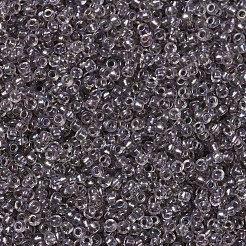 MIYUKIラウンドロカイユビーズ  日本製シードビーズ  （rr2195)トープライニングクリスタルab  11/0  2x1.3mm  穴：0.8mm  約1100PCS /ボトル  10 G /ボトル&nbsp;SEED-JP0008-RR2195