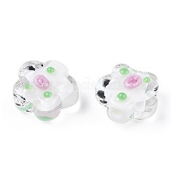 Ручной работы ухабистым Шарики Lampwork&nbsp;X-LAMP-N024-04