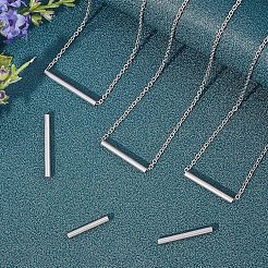 304ステンレスチューブビーズ  ステンレス鋼色  15~30x3mm  穴：2.5~2.8mm  200個/箱&nbsp;STAS-UN0018-80P