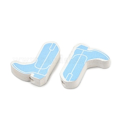 Cuentas de madera de álamo impresas&nbsp;WOOD-Z008-03A