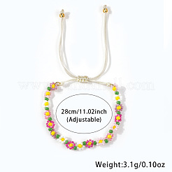 Handgefertigte Gliederarmbänder aus Kunststoffperlen&nbsp;CB6156-1