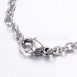 Браслеты с подвесками из нержавеющей стали 201 BJEW-G475-01P