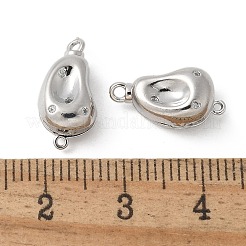 Покрытие стойки латунь микро паве прозрачный кубический цирконий застежки коробки KK-U052-18P