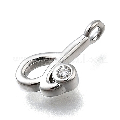 Латунные микро проложить кубического циркония подвески&nbsp;KK-B132-12P-D