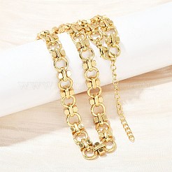 Ожерелья из цепочек с кольцами из нержавеющей стали 304 NJEW-H072-02A-G