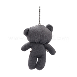 Pp coton mini animal jouets en peluche ours pendentif décoration&nbsp;HJEW-C002-03B