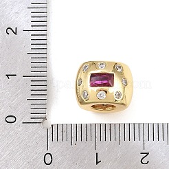 Латунные микро проложить Цирконий Европейский бисером&nbsp;KK-C162-058G