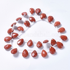 Натуральные красные яшмы бусы пряди G-G822-13B
