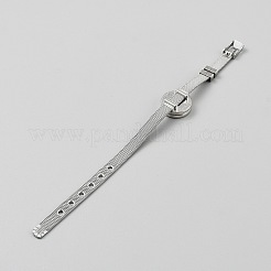 Регулируемые браслеты для часов из хирургической нержавеющей стали 316l BJEW-WH0040-04P-01