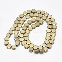 Electroplate non magnetici ematite sintetico fili di perline&nbsp;G-T061-17E