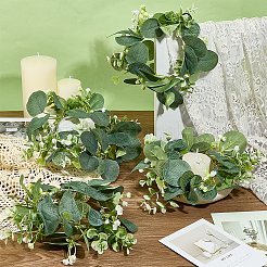 8 шт. ткань с полиэтиленовой гирляндой для свечи&nbsp;HJEW-OC00310