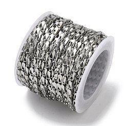 Изготовленные вручную цепочки из нержавеющей стали марки 304 с полыми прямоугольными звеньями&nbsp;STAS-F341-02P