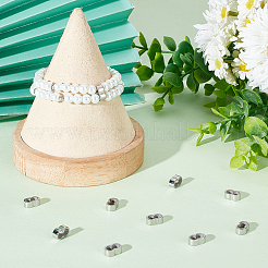 10 шт. 304 нержавеющая сталь скользящие подвески/слайдерные бусины STAS-BBC0002-65