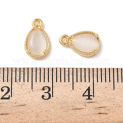 Латунные подвески из измельченного льда с кубическим цирконием&nbsp;KK-D024-26A-G